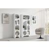 HYLLA SETTO -TREND- - vit, Romantik / Lanthus, trämaterial (45/75/31cm) - Premium Living