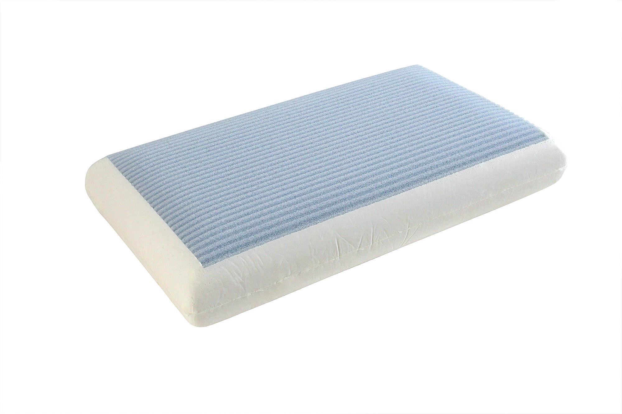 Vzglavnik Za Vrat Fresh Dream Spominska Pena+watergel Pena - bela, tekstil (72/42/15cm) - Hespo
