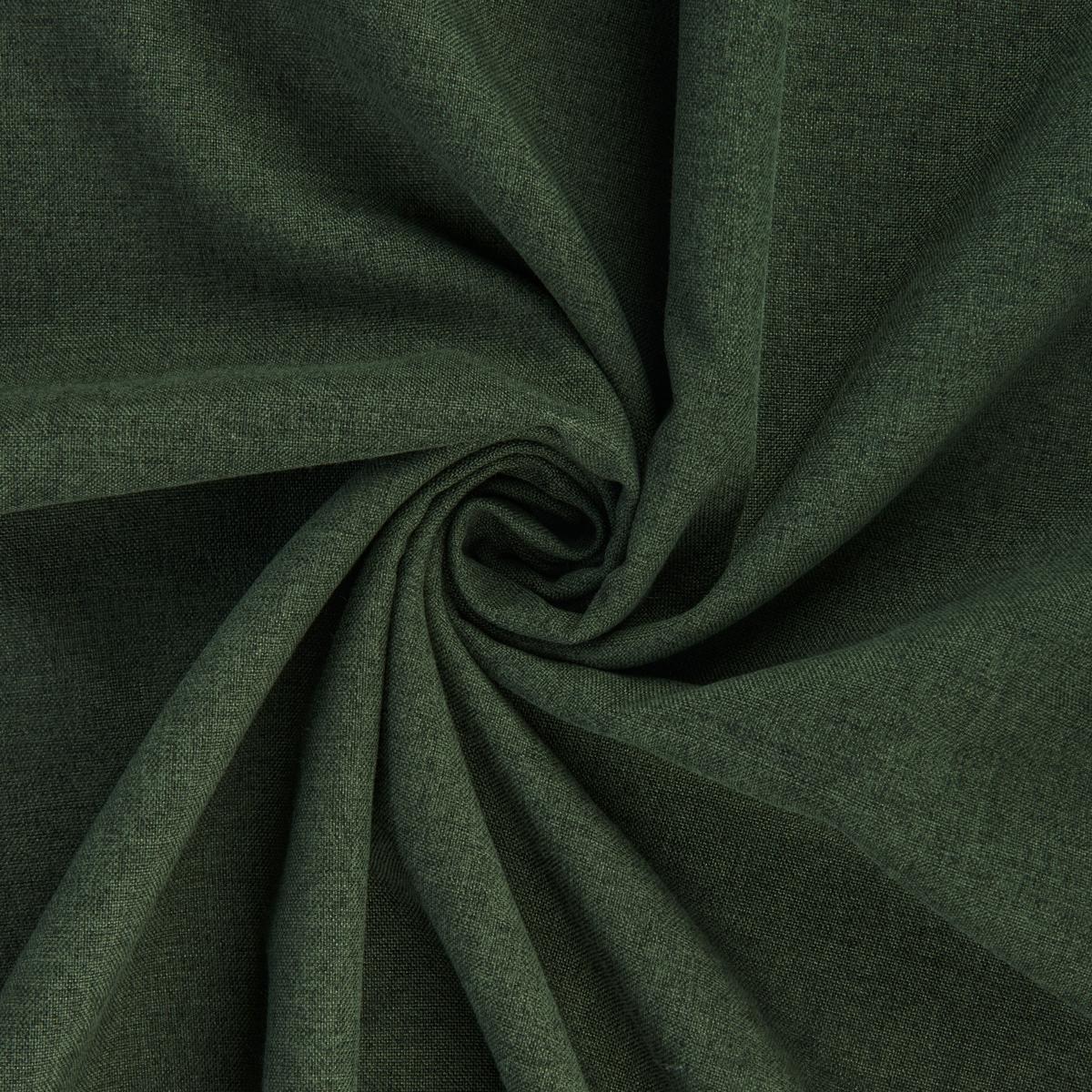 Fertigvorhang Ulrich in Dunkelgrün ca. 135x145cm - Dunkelgrün, Textil (135/145cm) - Modern Living