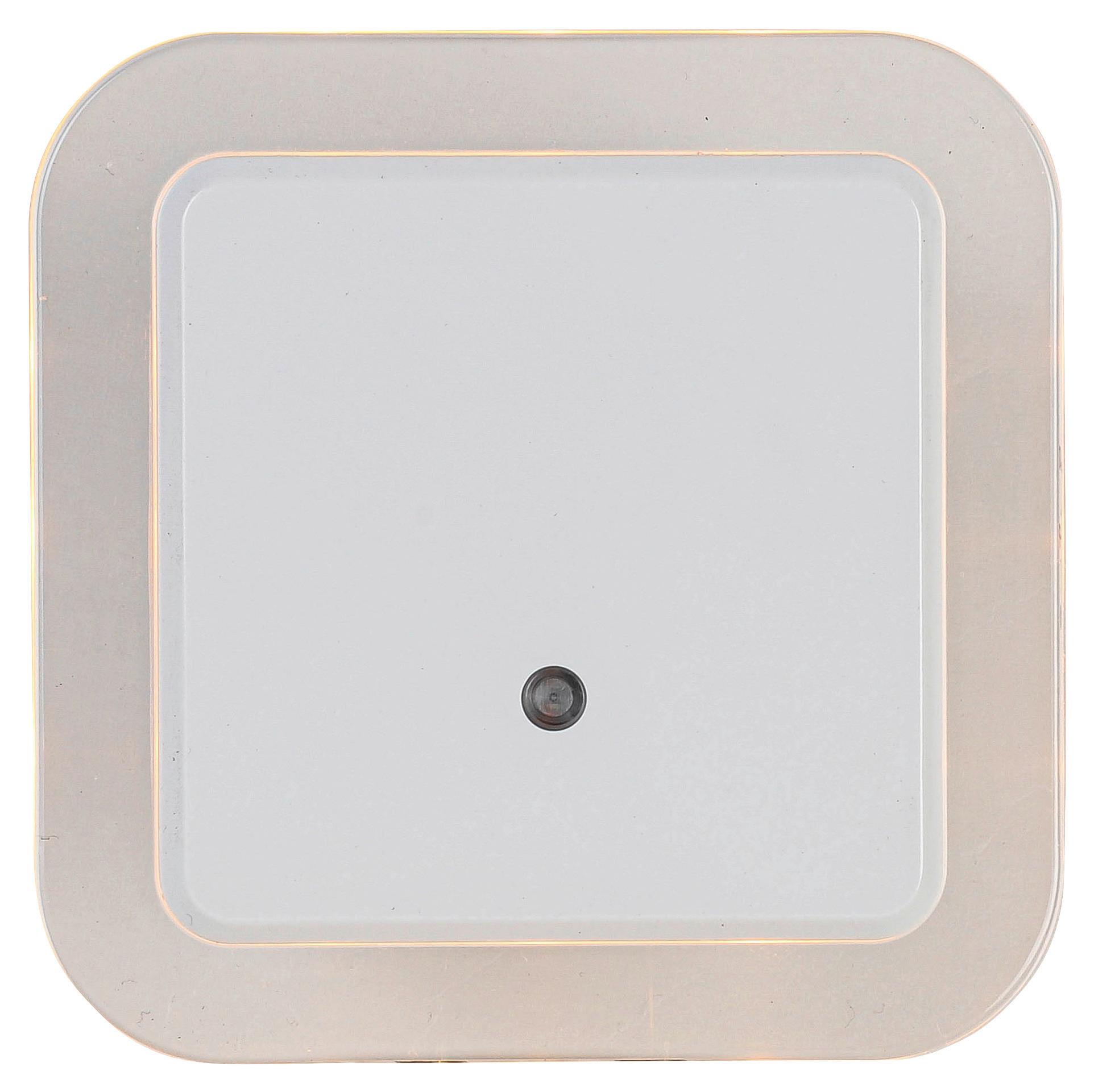 NATTLAMPA NIGHT - vit/transparent, Klassisk, plast (8,5/7/8,5cm) - Mömax