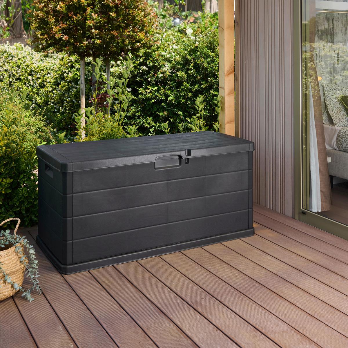 Párnatartó Láda Alpha - antracit, Modern, műanyag (118/59/57cm) - Mömax