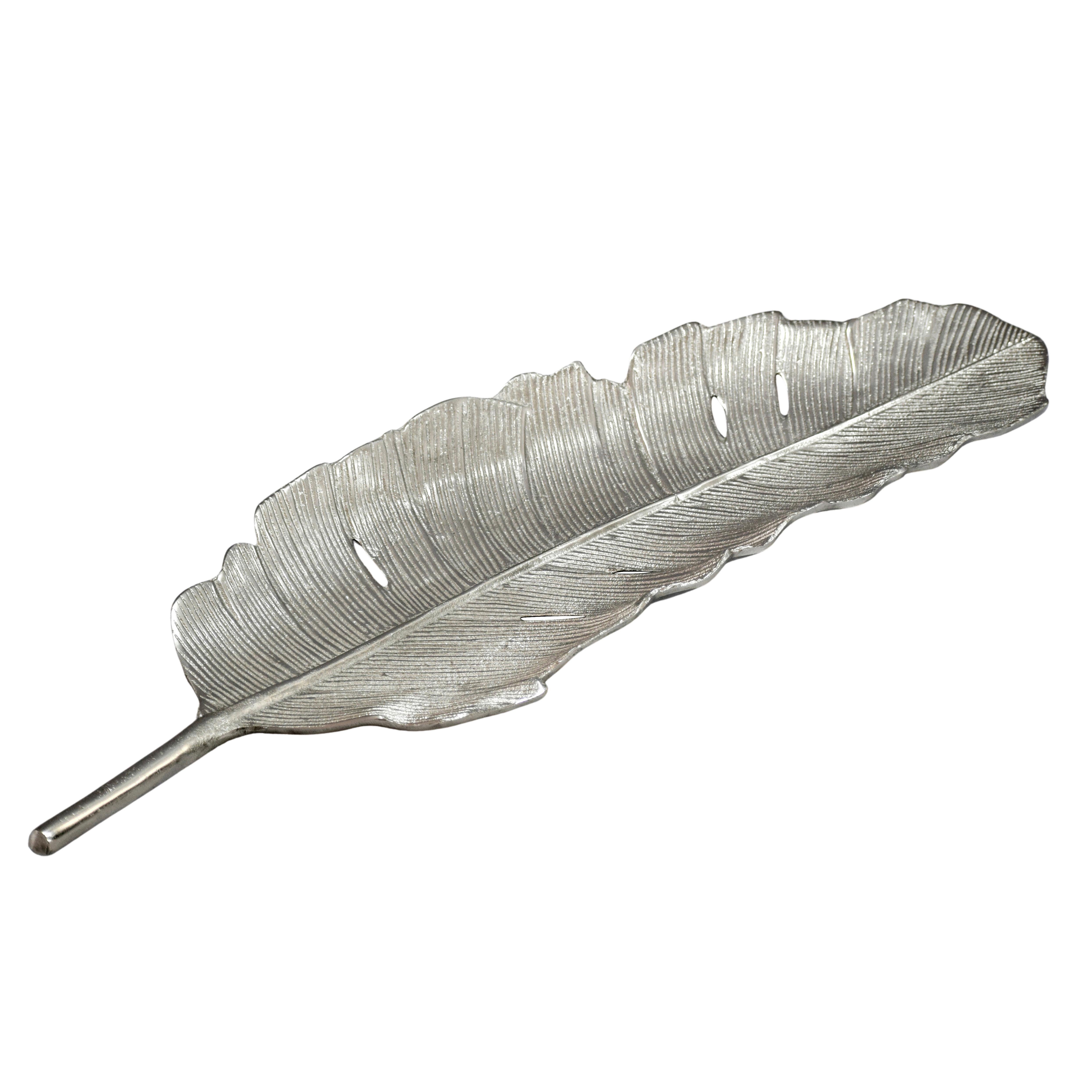 Dekoschale Wl7.687 - Silberfarben, Design, Metall (60/18/4cm) - Livetastic