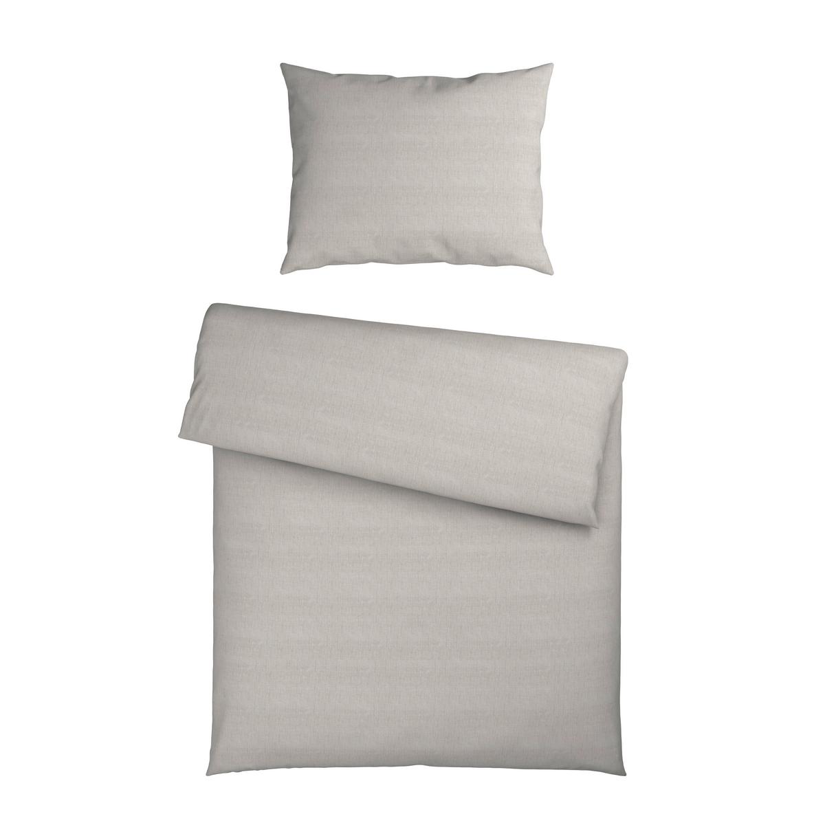 BETTWÄSCHESET TY - Hellgrau, Textil (210cm) - Mömax