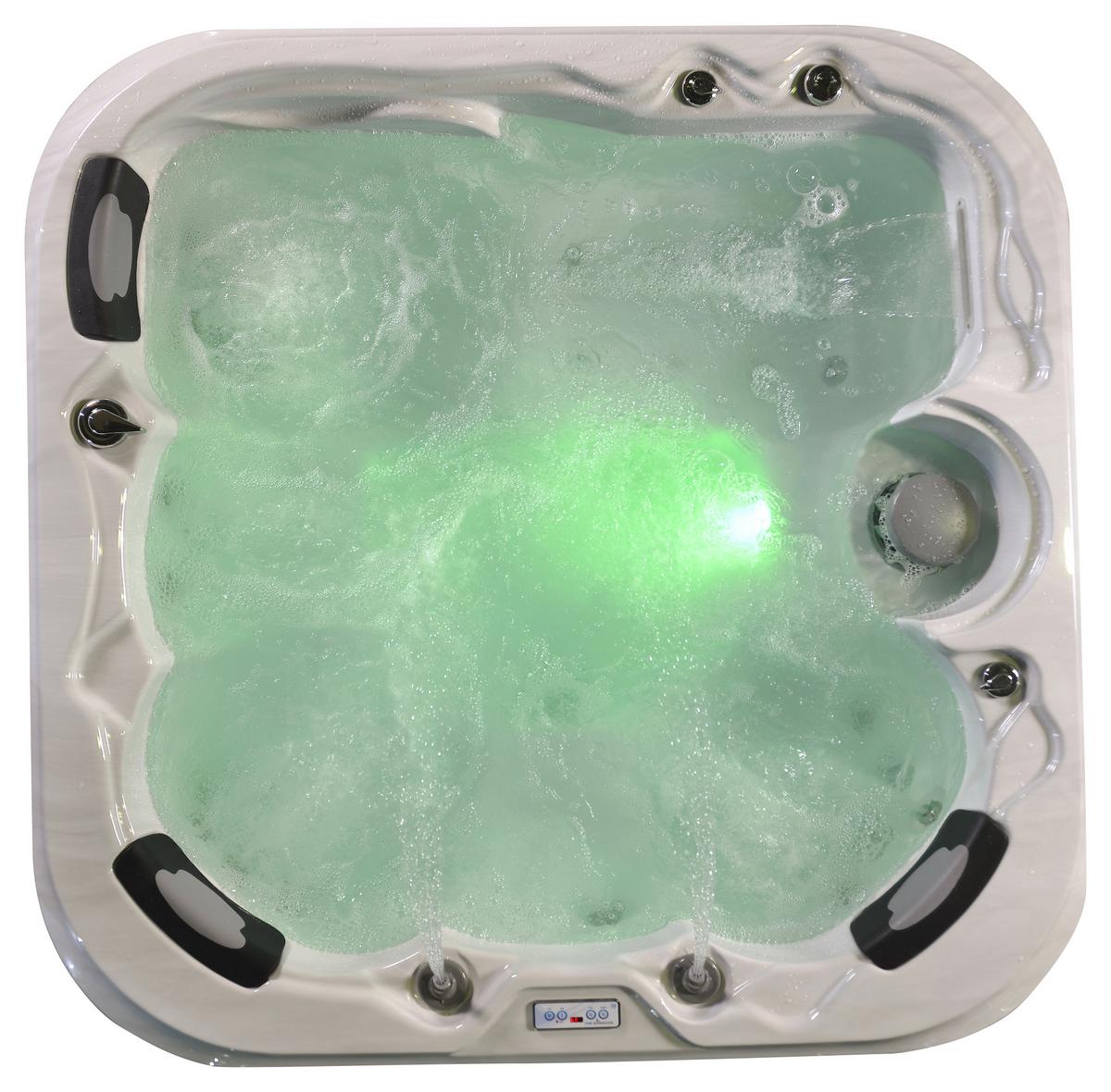 Whirlpool Florenz Grau/Weiß - Weiß/Grau, MODERN, Kunststoff (200/200/91cm)