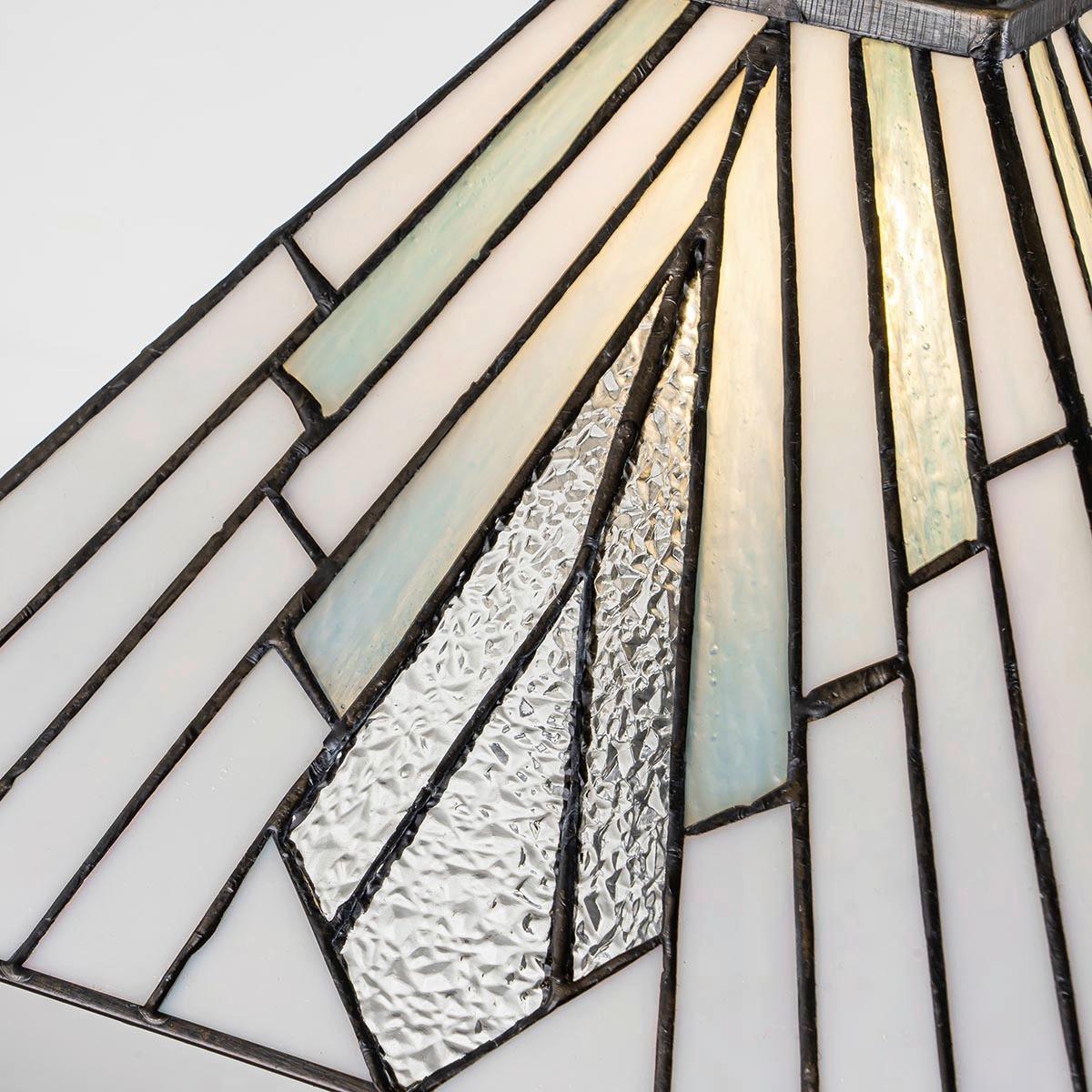 Asztali Lámpa Tf-Alderley-Tl-L - sötétbarna/többszínű, Konventionell, üveg/fém (50,4/30,4/30,4cm) - Elstead Lighting