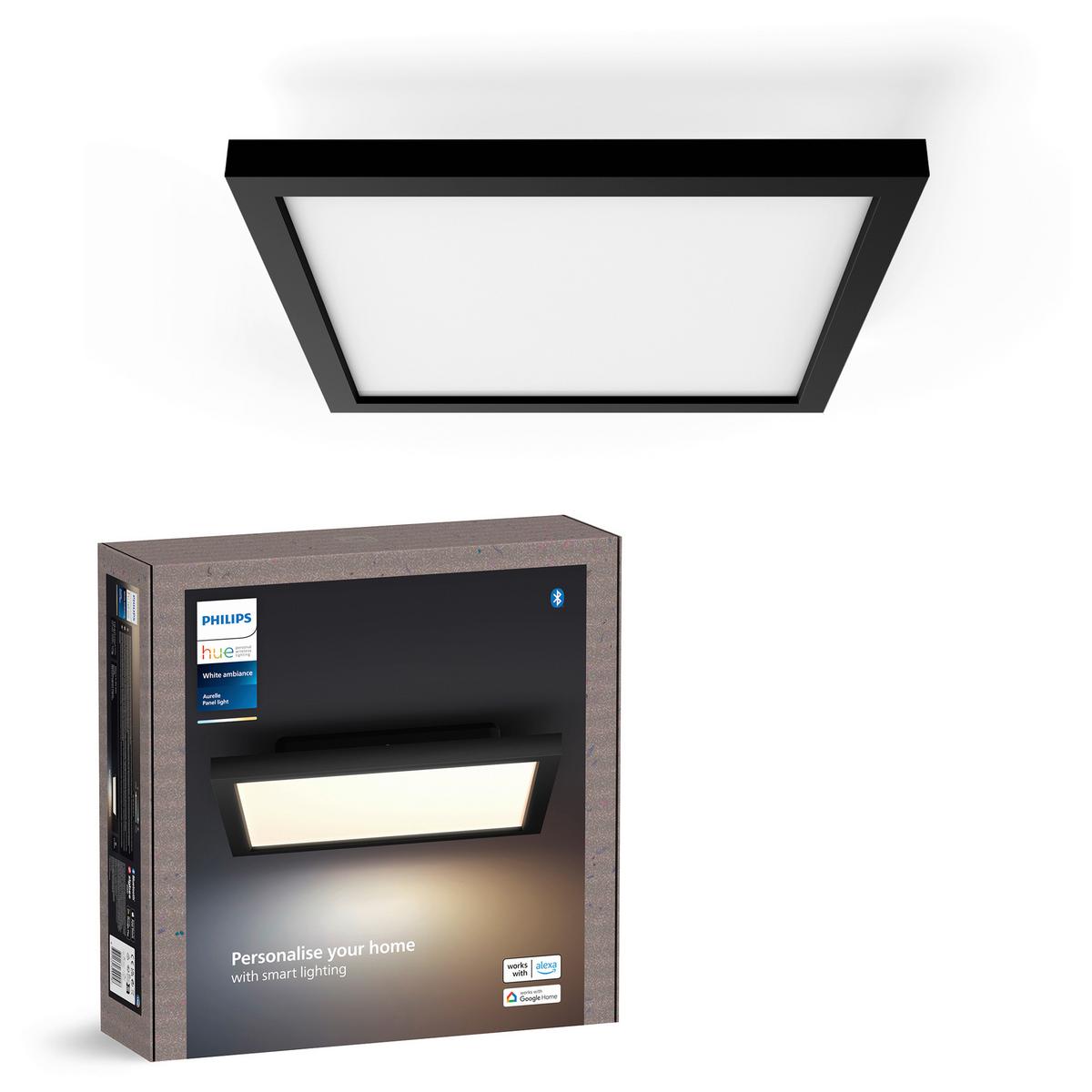 LAMPA SUFITOWA LED 32905800 AURELLE HUE SQ S - czarny, Basics, metal (30/30/4,8cm) - Philips HUE