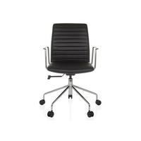 Pisarniški Stol Vemona 30, Črna - srebrne barve/črna, Moderno, kovina/umetna masa (58/93 - 101/59cm) - MID.YOU