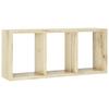 VÄGGHYLLA TRISTANO -SB- - ekfärgad, Modern, wellpapp (70/30/15,5cm) - Mömax