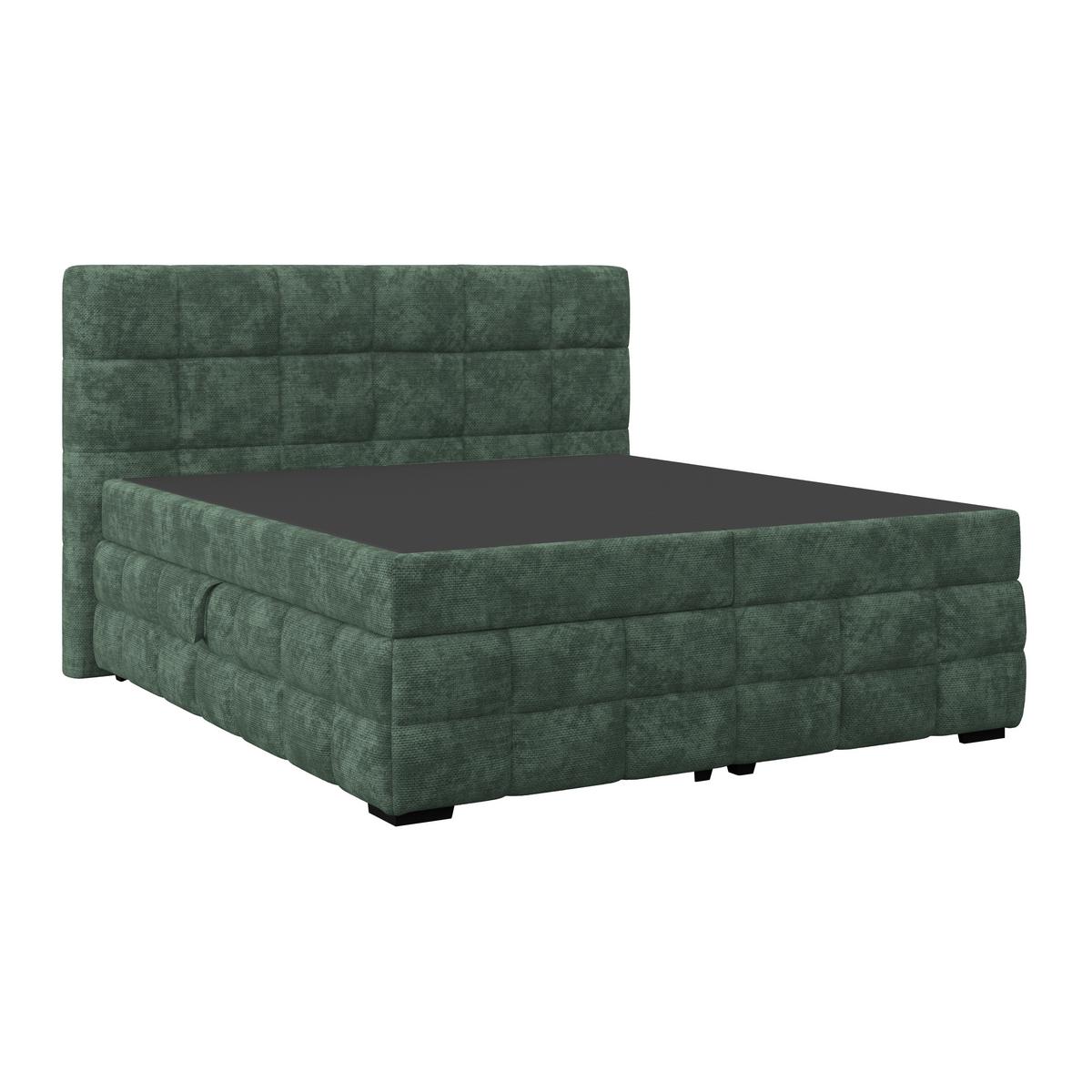 PAT BOX VEGA - verde, Trend, lemn/textil (160/200cm) - Modern Living