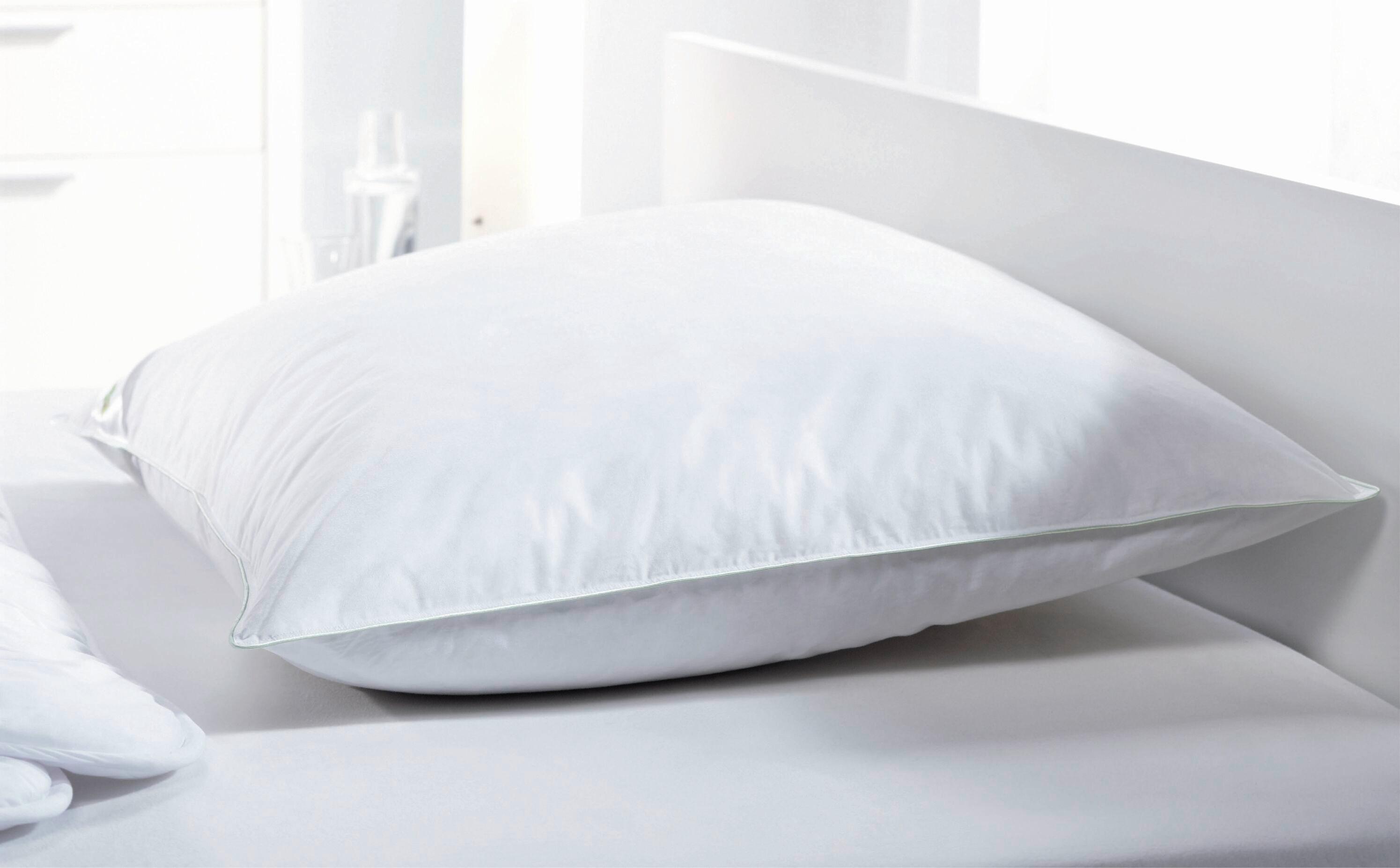 KOPFKISSEN HOCH - Weiss, Konventionell, Textil (65/100cm) - Nadana