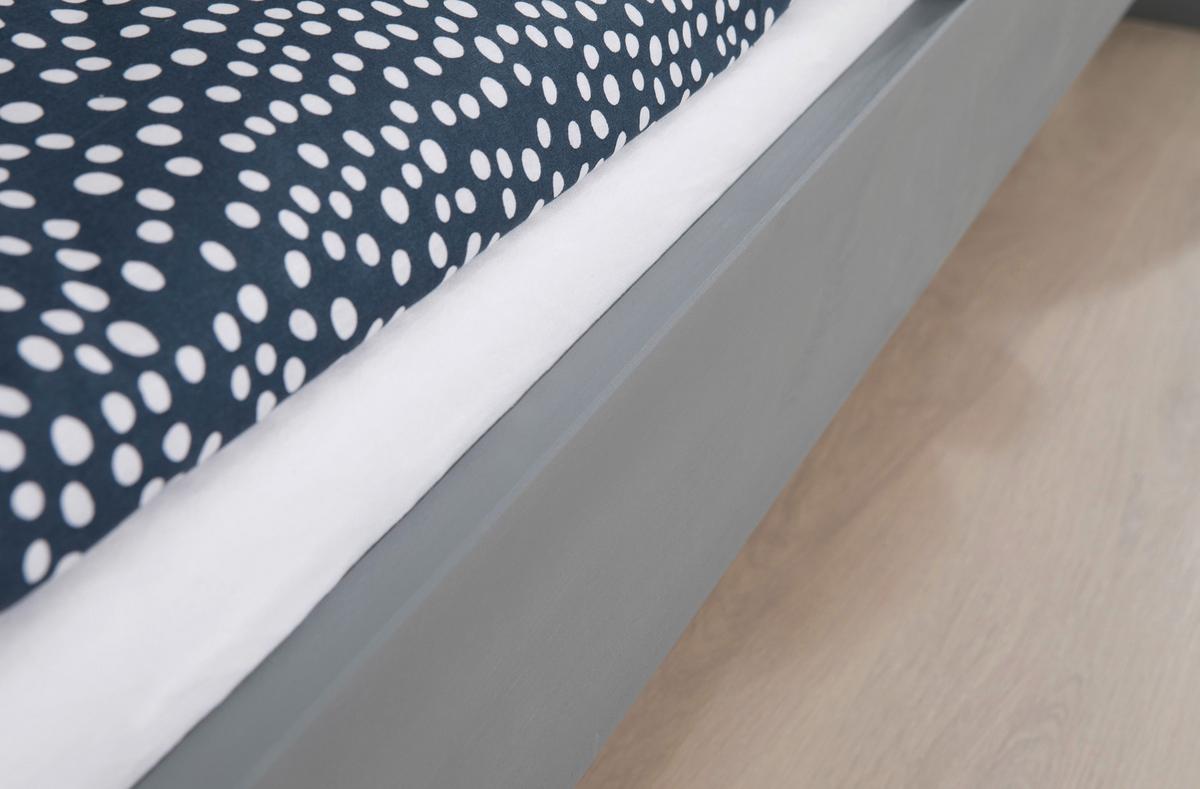 Bett Bennet mit Ausziehbett ca. 90x200 cm Hellgrau - Hellgrau, MODERN, Holz (90/200cm) - MID.YOU