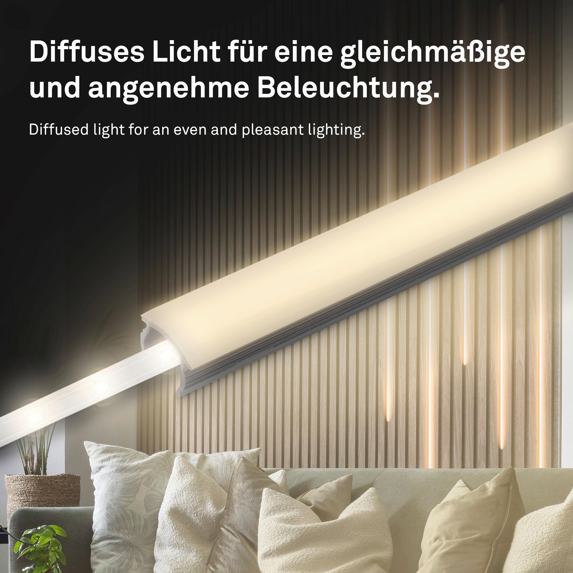 TAŚMA LED 8019147 PYP EXTENSION SET ON/O - biały, Basics, tworzywo sztuczne (260/260cm) - Briloner