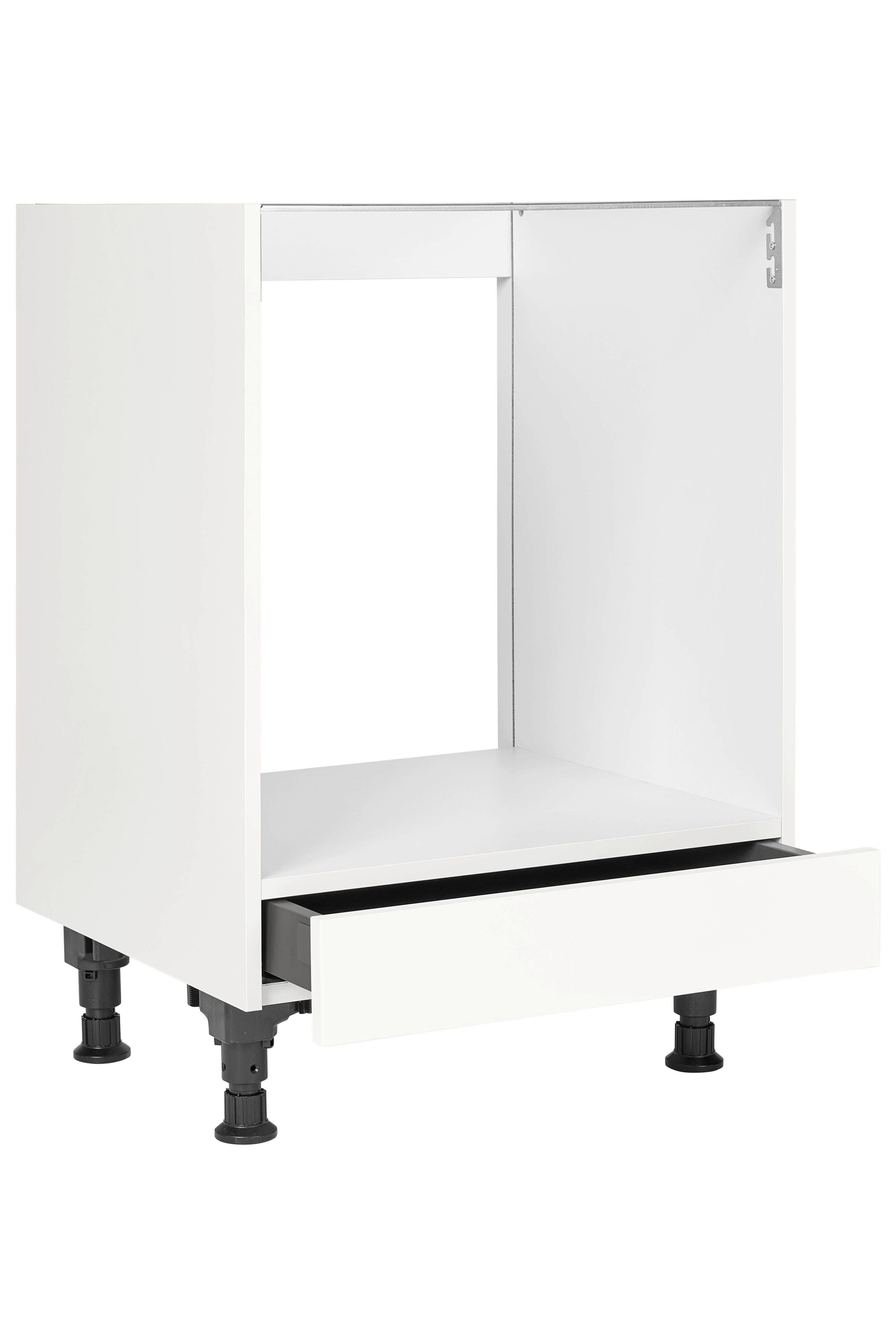 Herdumbauschrank Cascada Weiß - Weiß, MODERN, Holzwerkstoff (60/87/56cm) - Nobilia