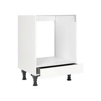Herdumbauschrank Cascada Weiß - Weiß, MODERN, Holzwerkstoff (60/87/56cm) - Nobilia