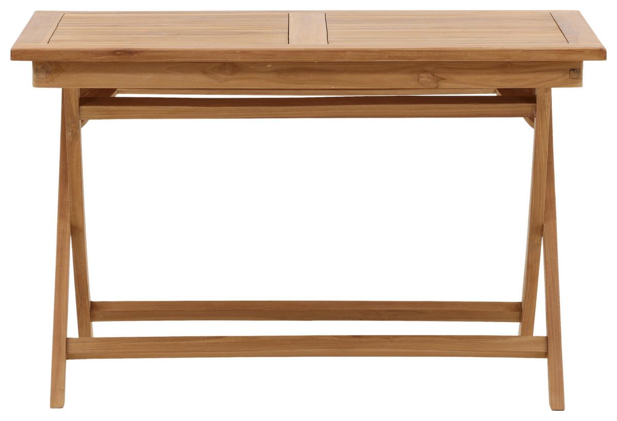 Gartentisch Kenya ca. 120x70x75 cm Teakholz - Teakfarben, KONVENTIONELL, Holz (120/70/75cm) - Gardenson