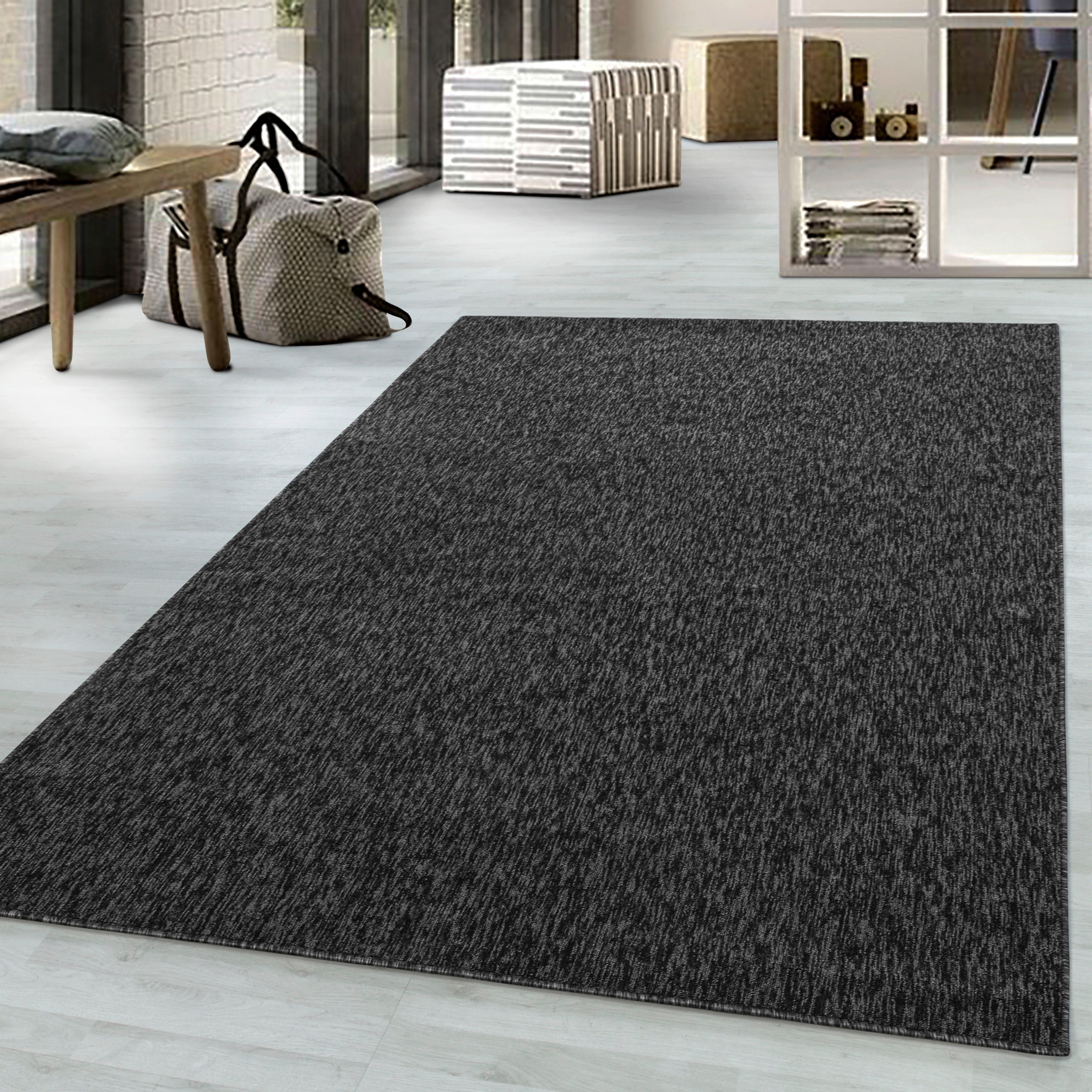 Flachwebeteppich Nizza Anthrazit ca. 160x230cm - Anthrazit, KONVENTIONELL, Textil (160/230cm) - Novel