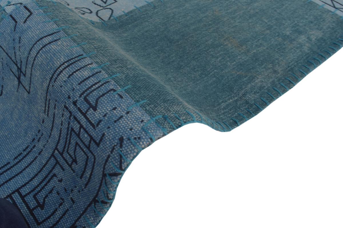 Flachwebeteppich Lyrical 210 Multi/blau 120x170 - Blau/Multicolor, Basics, Textil (120/170cm) - Kayori