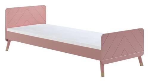 Kinderbett Billy 90x200 cm Rosa mit Lattenrost - Rosa, KONVENTIONELL, Holzwerkstoff (90/200cm) - MID.YOU