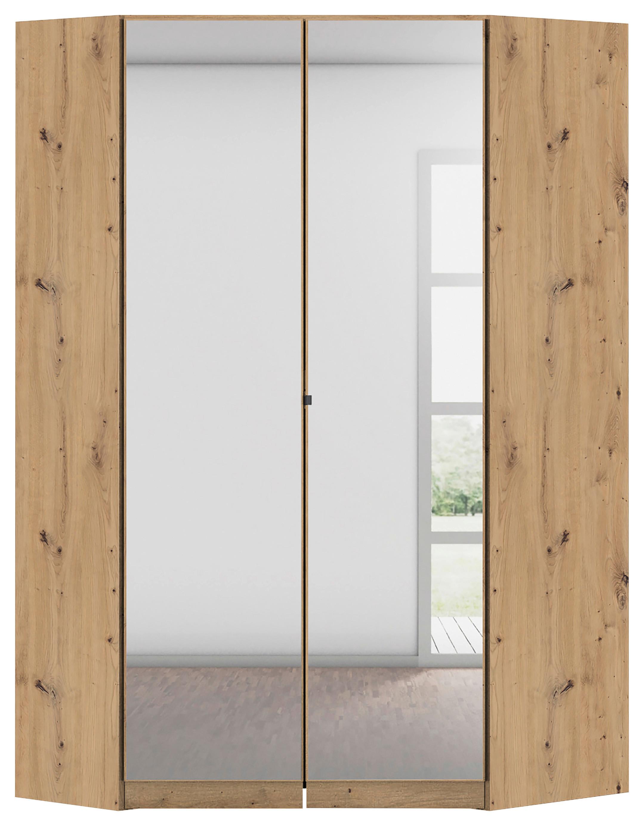 Kotna Omara Za Oblačila Costa, Barva Hrasta - barve kroma/hrast artisan, Moderno, leseni material (117/197/104cm) - Rauch Möbel