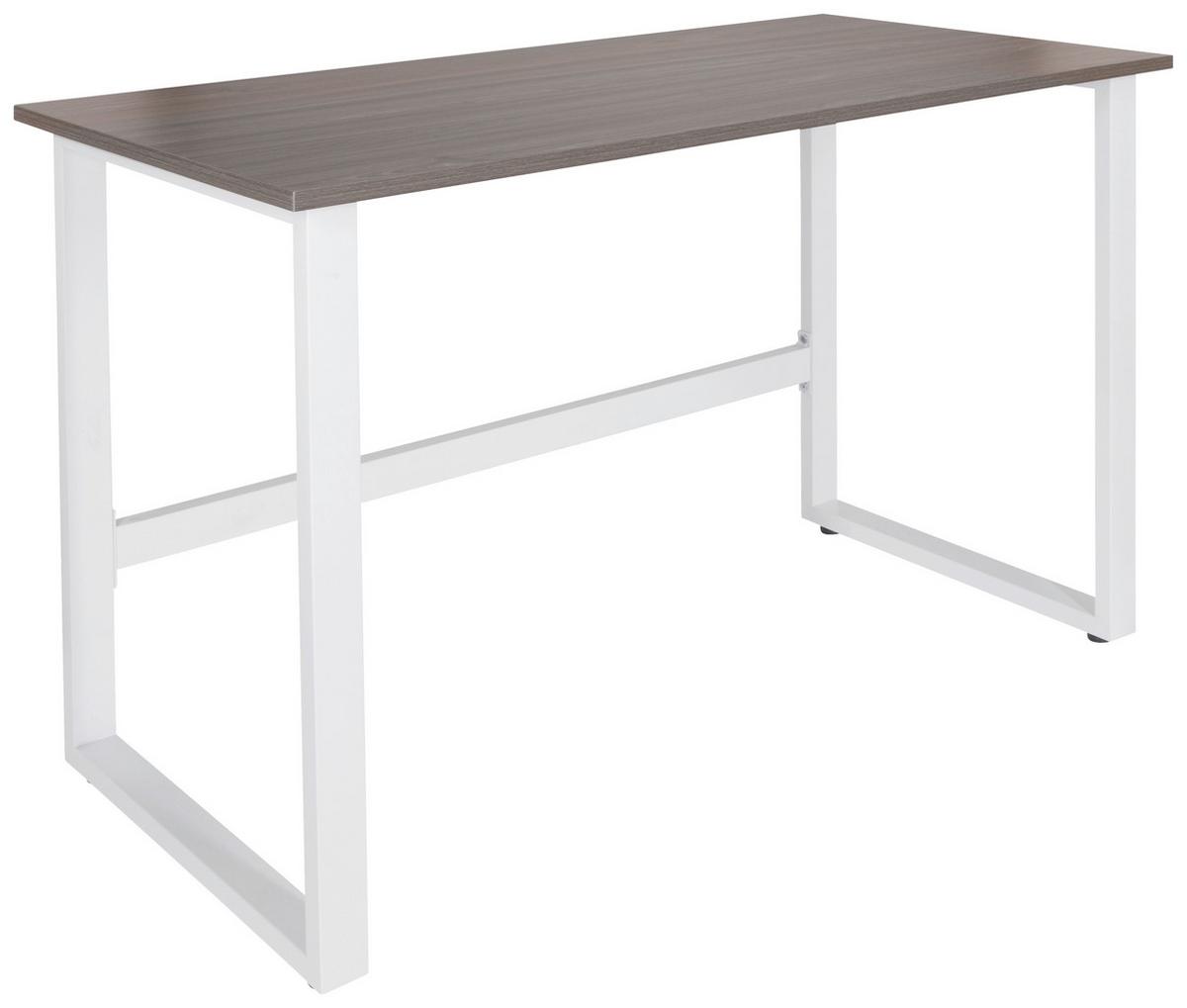 Pisalna Miza Workspace Light I, Siva, Bela - siva/bela, Basics, kovina/leseni material (120/60/76cm) - MID.YOU