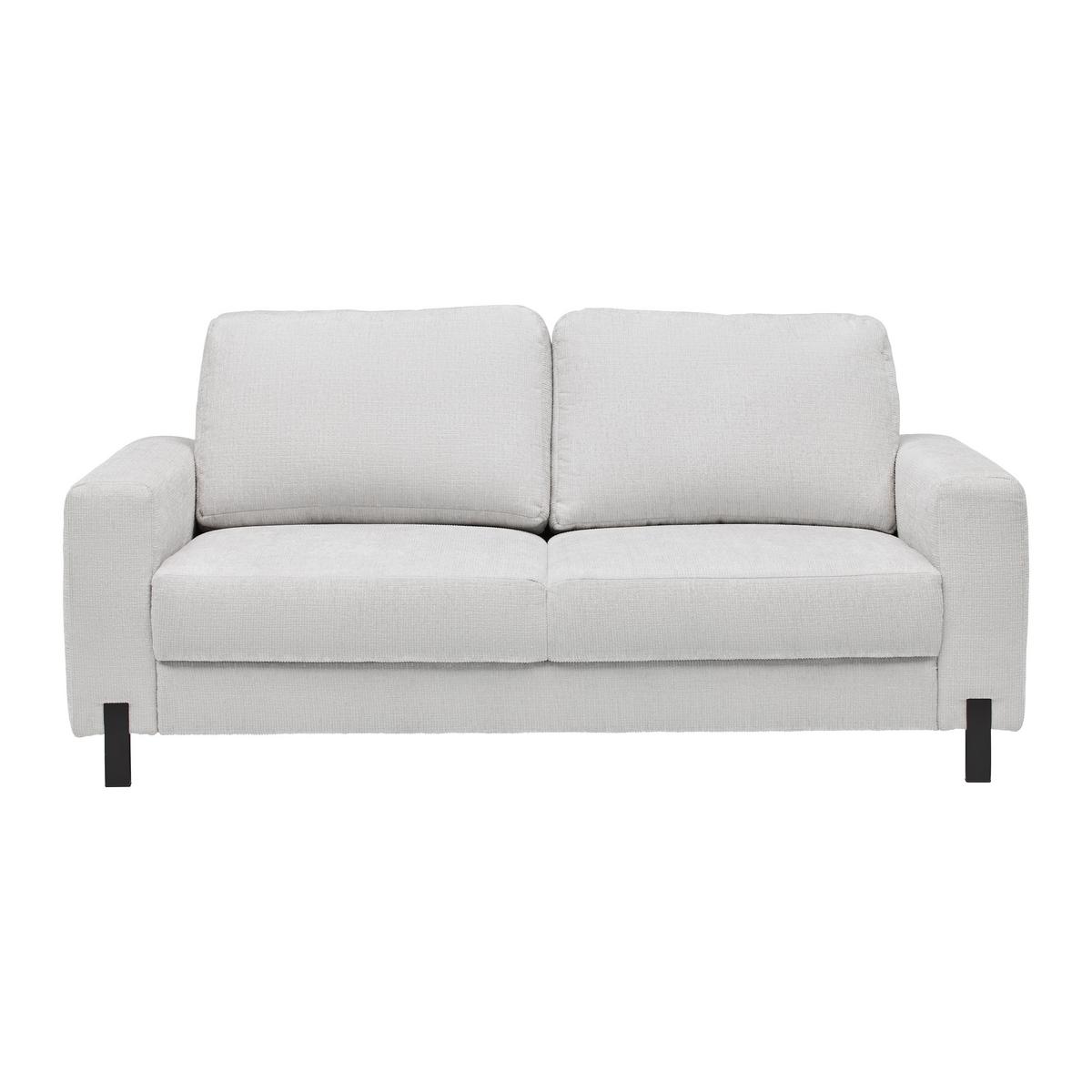 2-Sitzer-Sofa Piega Silberfarben - Silberfarben/Schwarz, MODERN, Textil/Metall (189/66-87/96cm) - Mömax