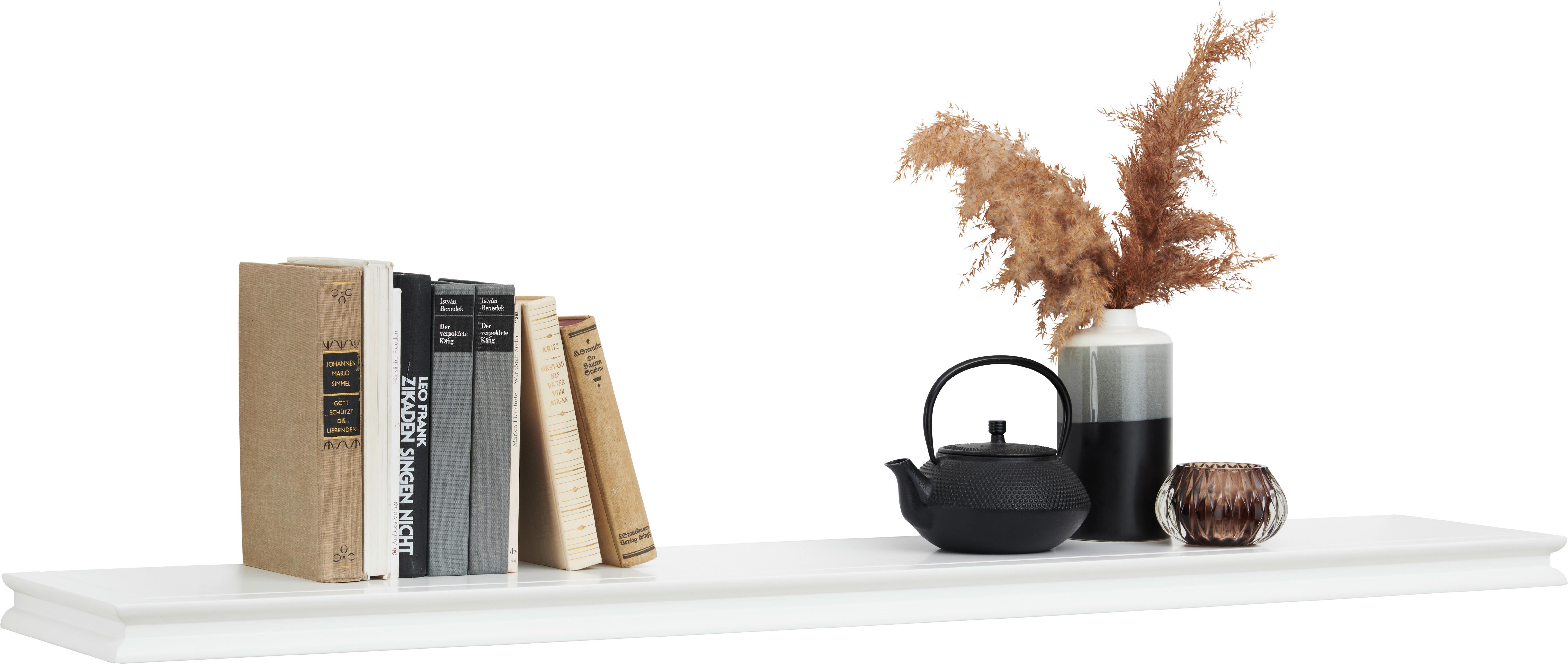 PÓŁKA ŚCIENNA ALICE 120 - biały, Basics, materiał drewnopochodny (120/3,8/23cm) - Landscape