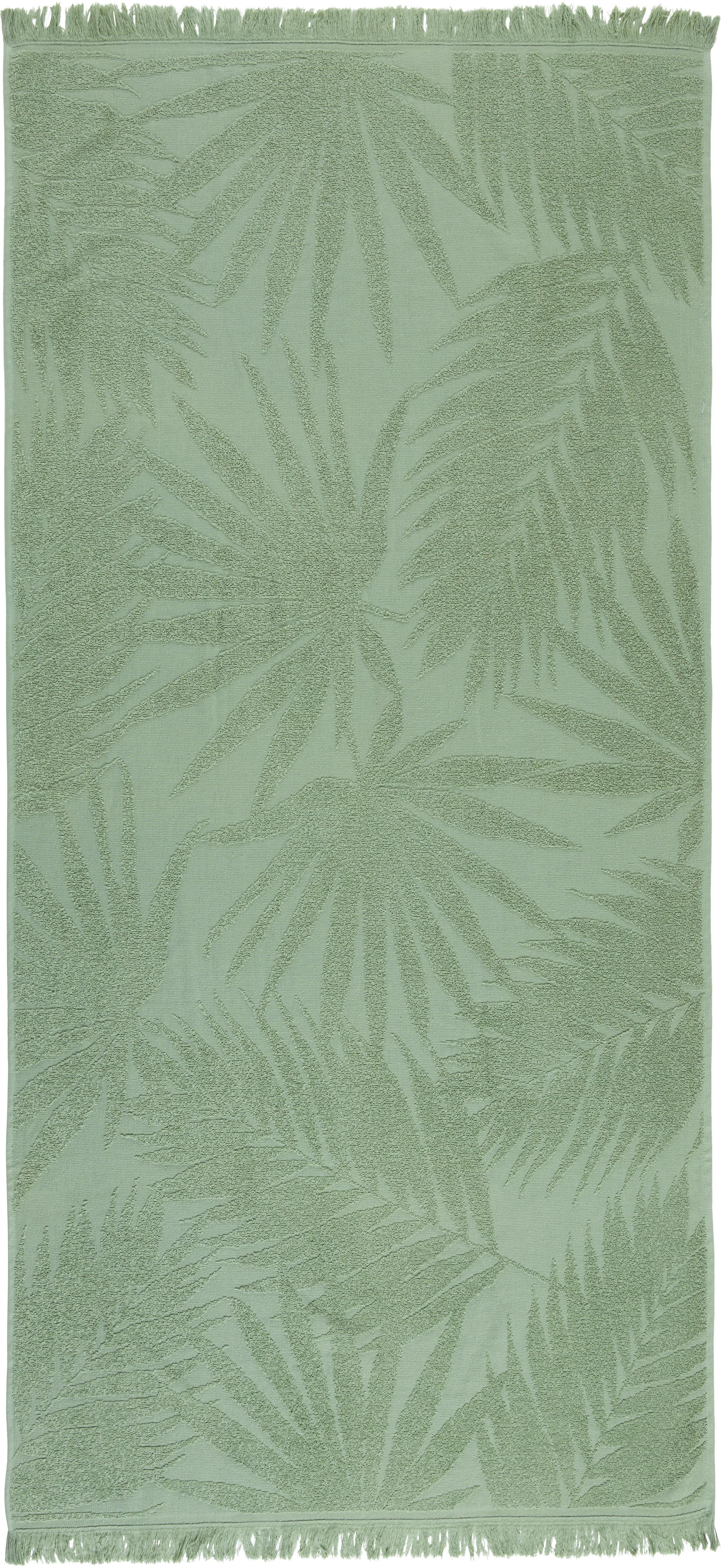 Brisača Za Na Plažo Mara - zelena, Konvencionalno, tekstil (80/160cm) - Modern Living