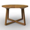 AUSZIEHTISCH MILEY - Eichefarben, MODERN, Holz (120-160/120/76cm) - Bessagi Home