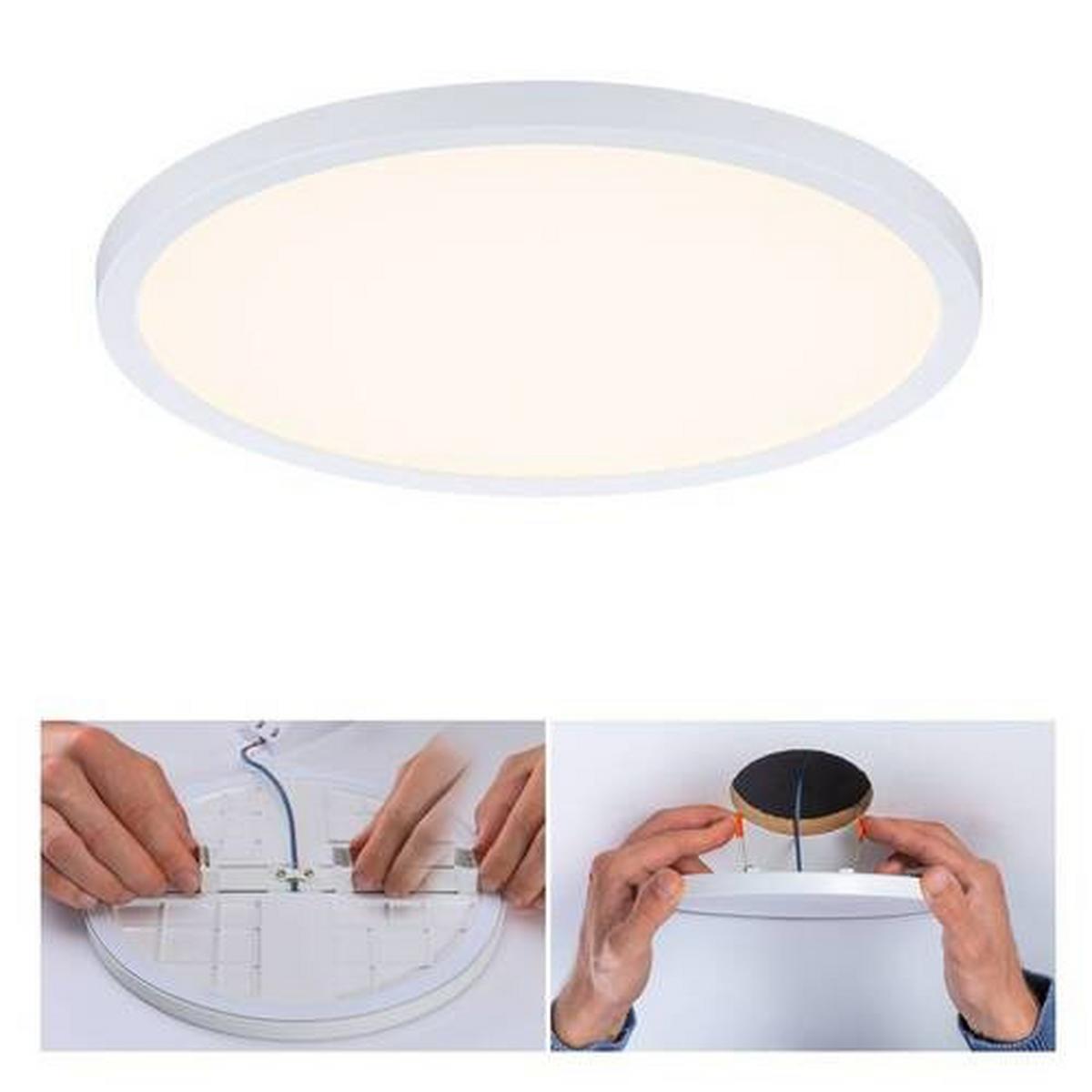 LED-Paneel Areo VariFit in Weiß max. 16 Watt - Weiß, Design, Kunststoff (23,0cm) - Paulmann