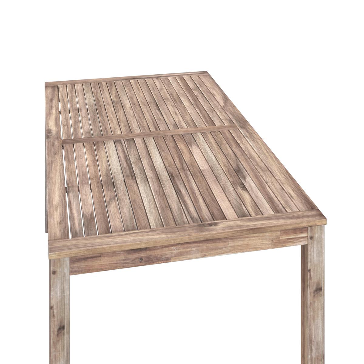 Kerti Bútorszett Aldina - akáciaszínű/szürke, Modern, műanyag/textil - Bessagi Garden