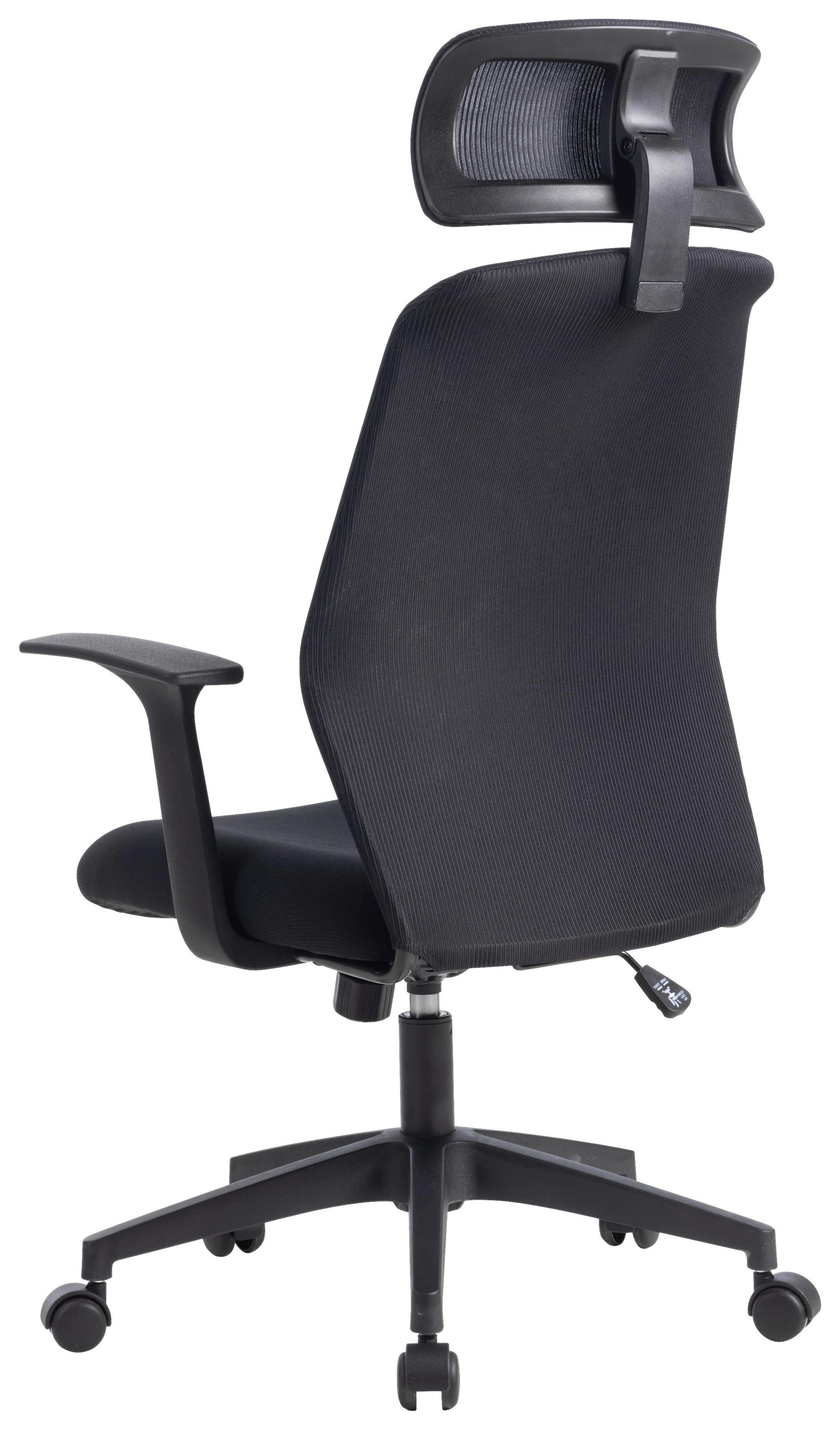 SNURRSTOL PATRIZIA - svart, Design, textil/plast (66/117-124/64cm) - Mömax