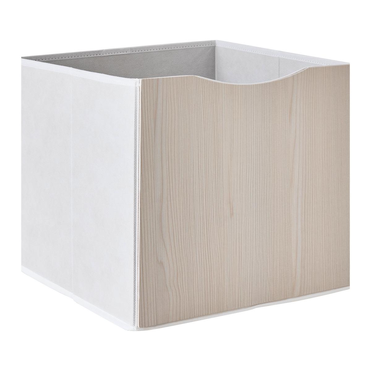 ZLOŽLJIV ZABOJ BETTY - krem barve, Konvencionalno, tekstil/leseni material (33/33/32cm) - Mömax