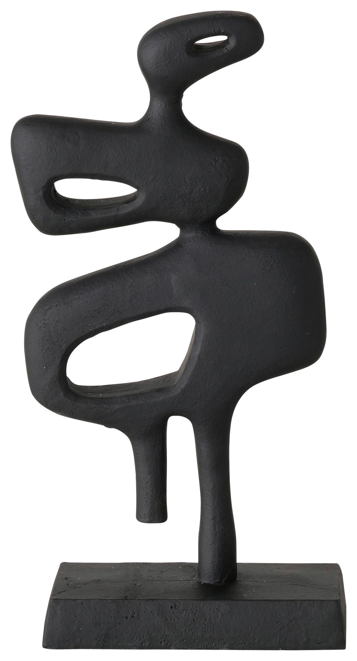 Szobor Peco I - fekete, Modern, természetes anyagok (15/28/7,5cm) - Modern Living