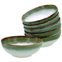 Set Posod Cascade Green, 6-Delni - zelena/bela, Design, keramika (16,5cm) - Creatable
