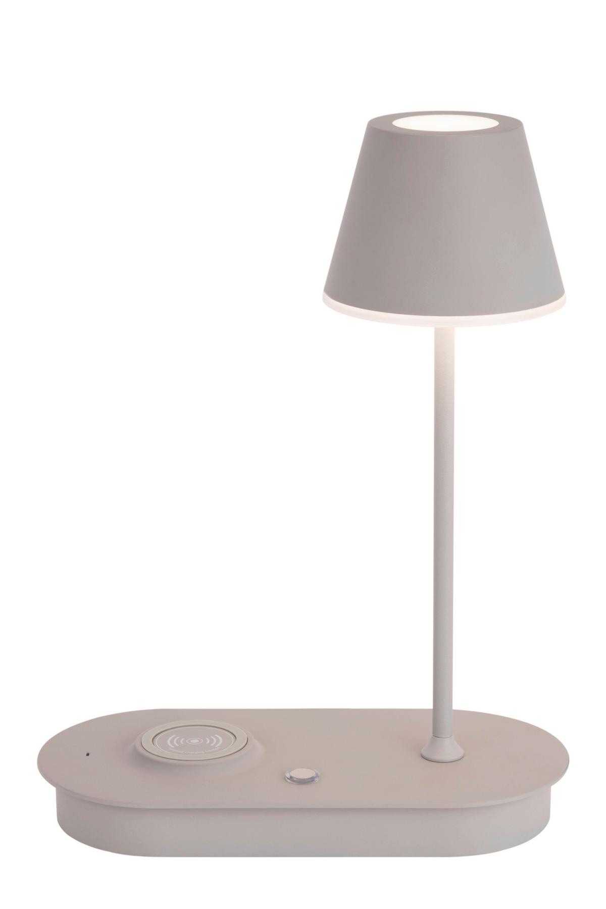 LAMPA STOŁOWA LED PATERSON *SBN* - szary, Design, tworzywo sztuczne/metal (25/12/33cm) - Novel