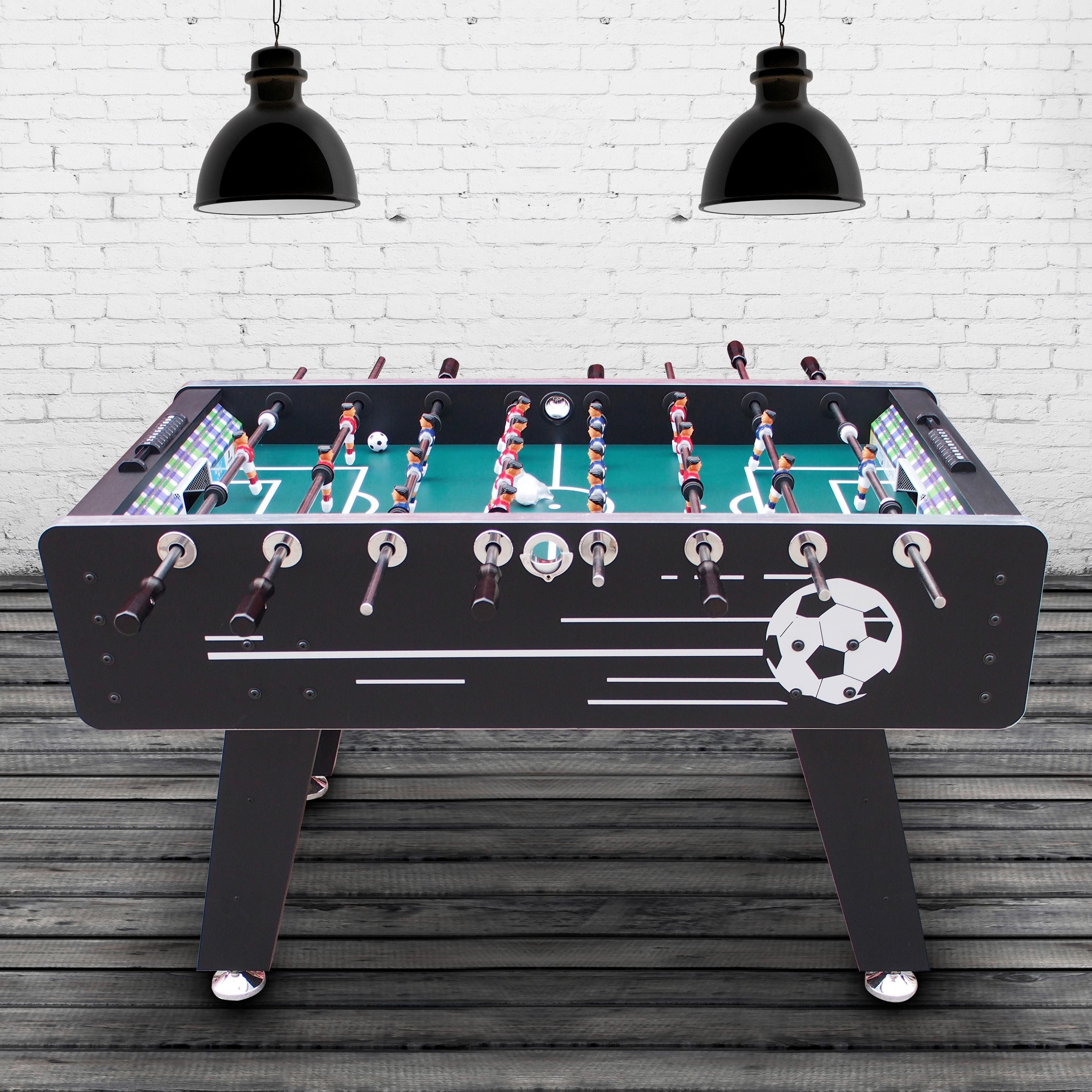 Tischfußball Arena in Schwarz - Schwarz, Basics, Holz (75/88/141cm) - Ambia Garden