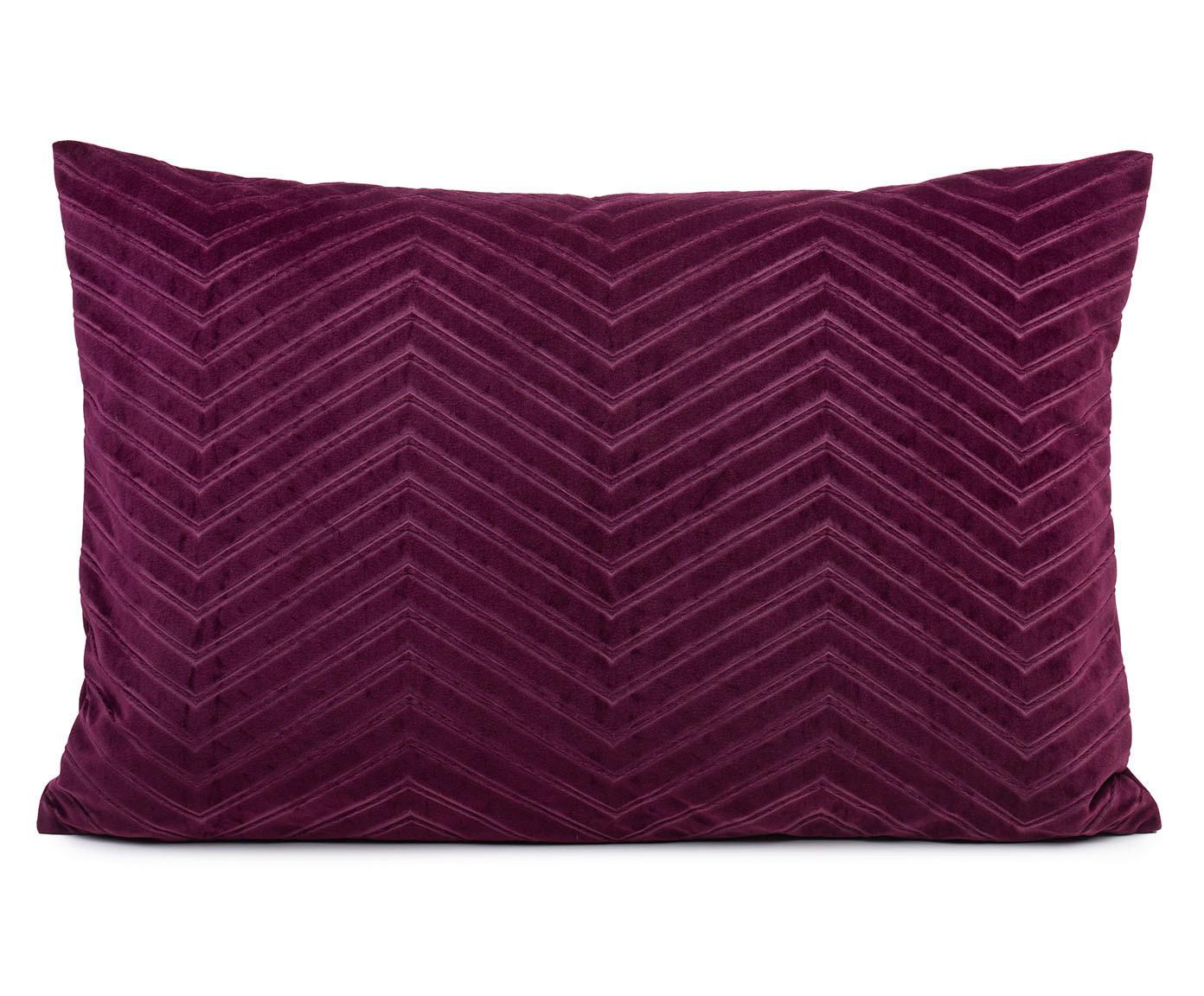 POSZEWKA NA PODUSZKĘ PAOLA - jagodowy, Basics, tkanina (40/60cm) - Novel