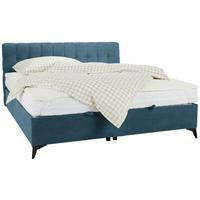 Box Krevet Magic - crna/svijetlo plava, Konvencionalno, drvni materijal/tekstil (180/200cm) - Modern Living