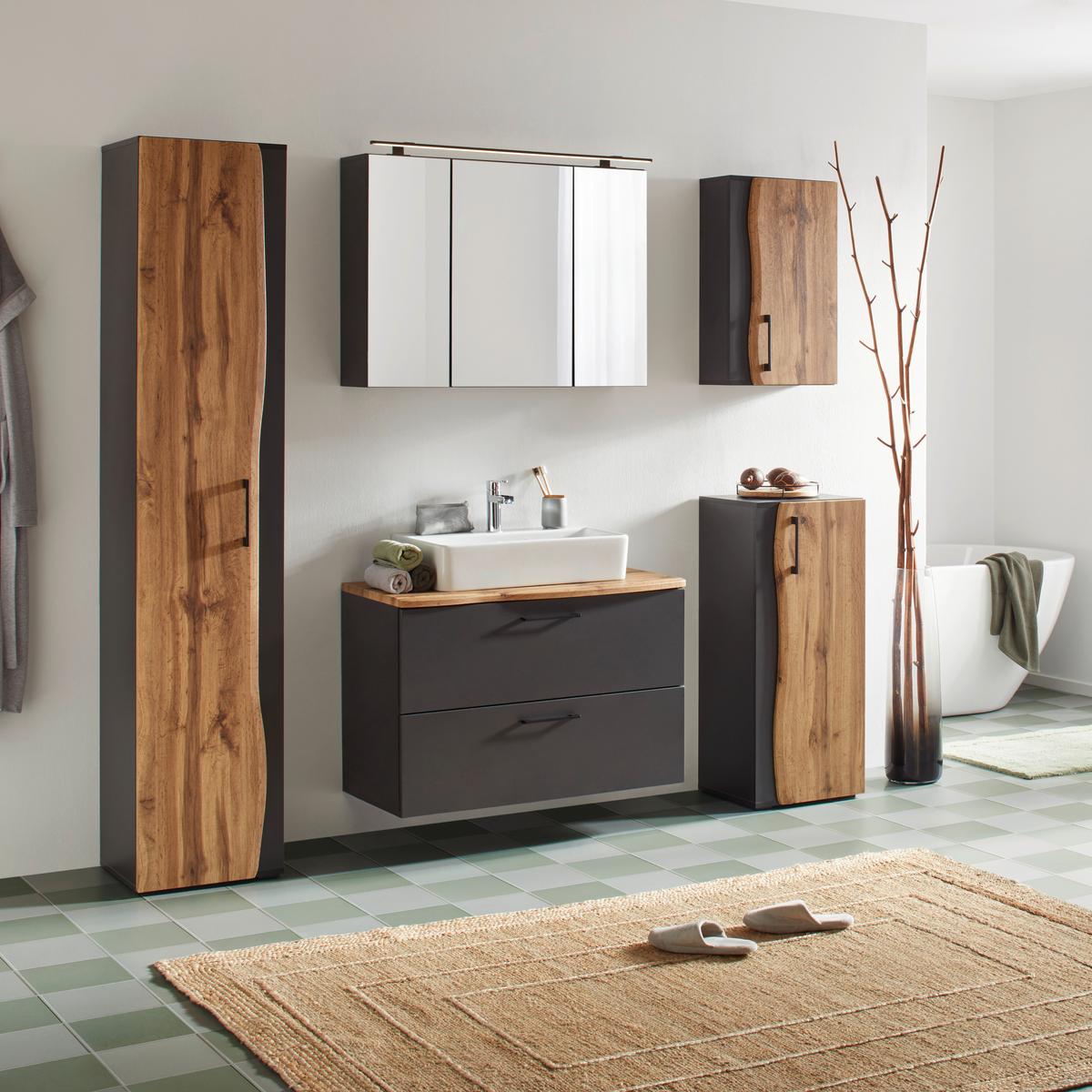 Gornji Element Za Kupaonicu Timber - Moderno, drvni materijal/metal (40/65/20cm) - Premium Living