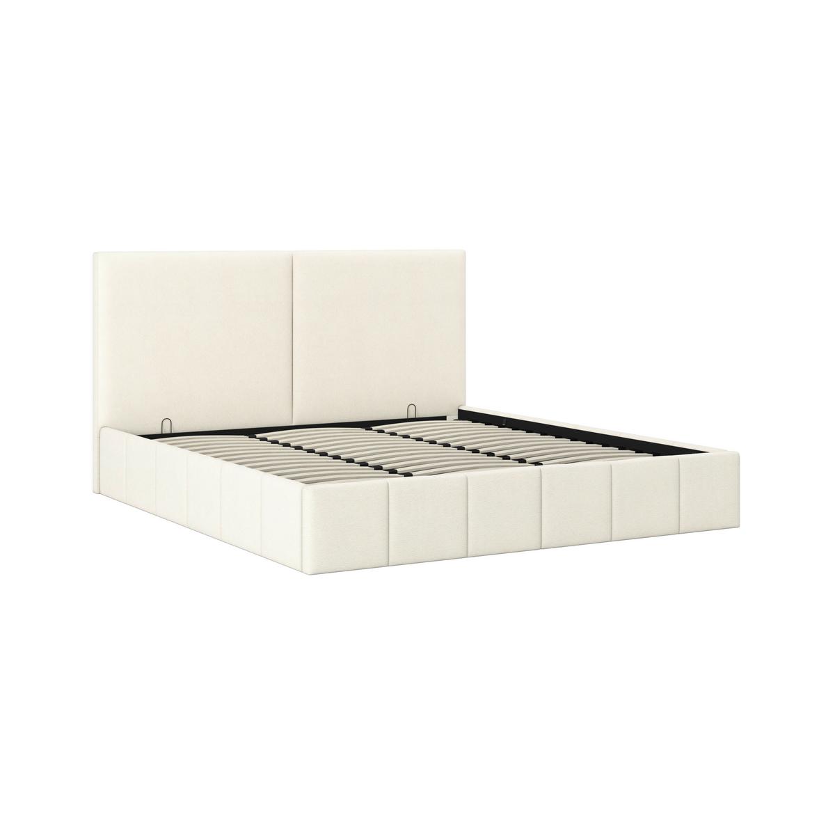 Tapecirani Krevet Mila - crna/boje bjelokosti, Moderno, drvni materijal/metal (180/200cm) - Bessagi Home
