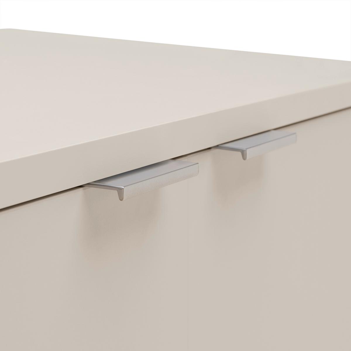 Highboard Velasca Eichefarben/Kaschmir - Kaschmir/Eichefarben, MODERN, Glas/Holzwerkstoff (116,4/95,4/40cm) - Premium Living