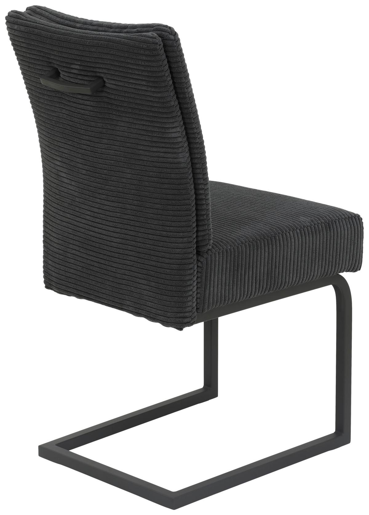 Nihajni Stol Olivia Giga - S, Antracit - črna/antracit, Moderno, kovina/tekstil (61/91/43cm) - Mömax
