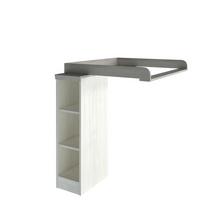 NAKŁADKA DO PRZEWIJANIA CAMRON -SC- - biały/szary, Natur, materiał drewnopochodny (110/97,5/77cm) - My Baby Lou