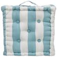 Boxkissen Blockstreif Hellblau - Hellgrün/Hellblau, Textil (40/40/8cm) - Mömax modern living Boxkissen Blockstreif Hellblau - Hellgrün/Hellblau, Textil (40/40/8cm) - Mömax modern living