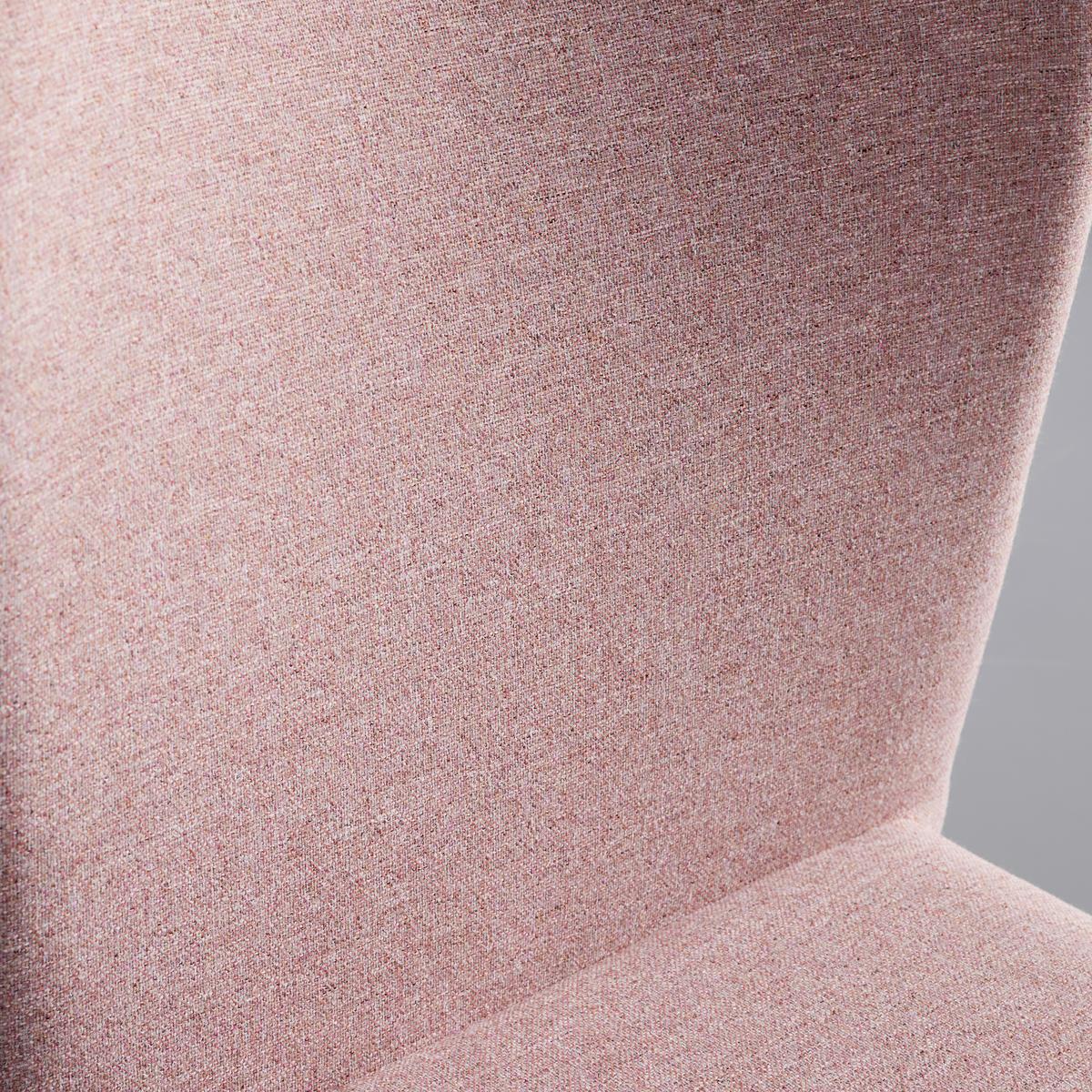 Stuhl Nio Rosa Webstoff Gepolstert - Schwarz/Rosa, MODERN, Holz/Textil (43/86/53cm) - Bessagi Home