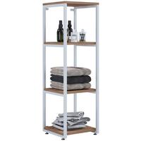 REGAL BITILA L - Honigeiche/Weiss, Modern, Holzwerkstoff/Metall (35/111,8/35cm) - MID.YOU