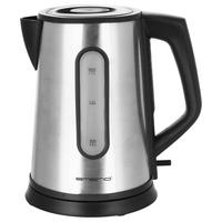 Wasserkocher JASMIN Schwarz/Silber - Silberfarben/Schwarz, Kunststoff/Metall (1,7l)