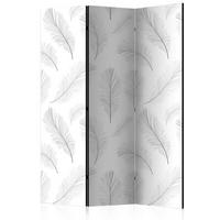 Paravan Lightness, 3-Delni, Dvostranski - bela/svetlo siva, Basics, tekstil/les (135/172/3cm) - artgeist