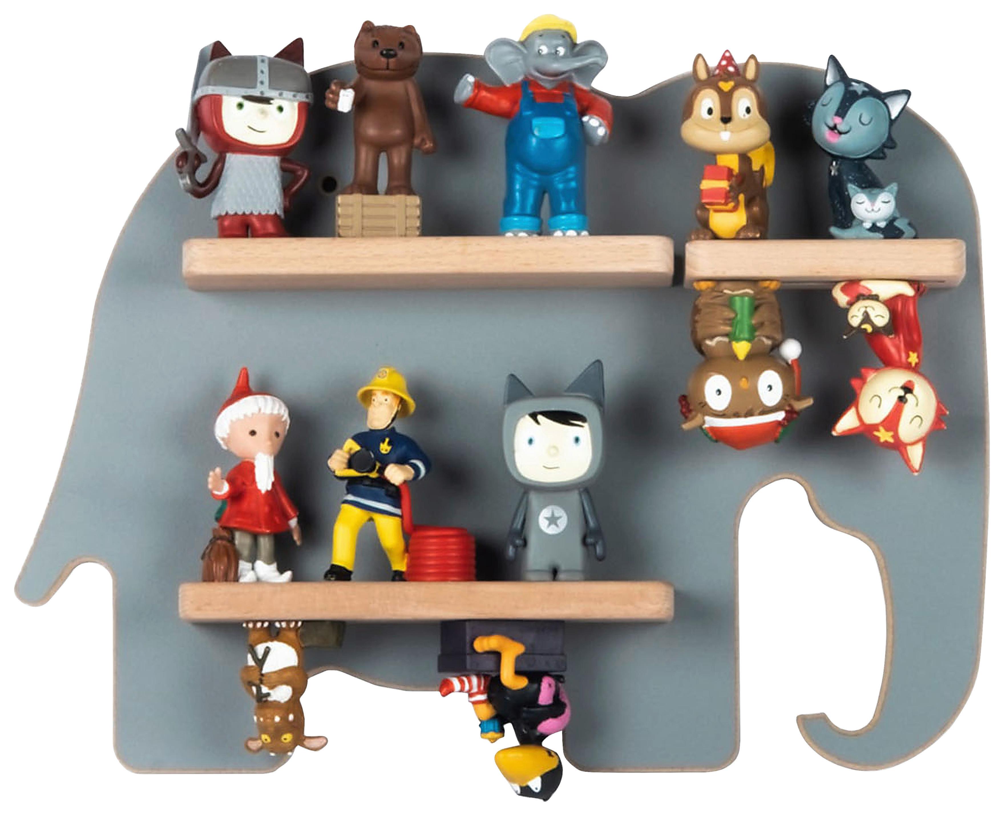 Otroška Polica Boarti, Siva - siva, Moderno, leseni material (33/24/5cm) - MID.YOU