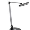 LED-SKRIVBORDSLAMPA RINK - aluminiumfärg/svart, Modern, metall/plast (37/20/40-70cm) - Mömax